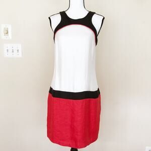 Alexia Admor Red White Black Metallic Shift